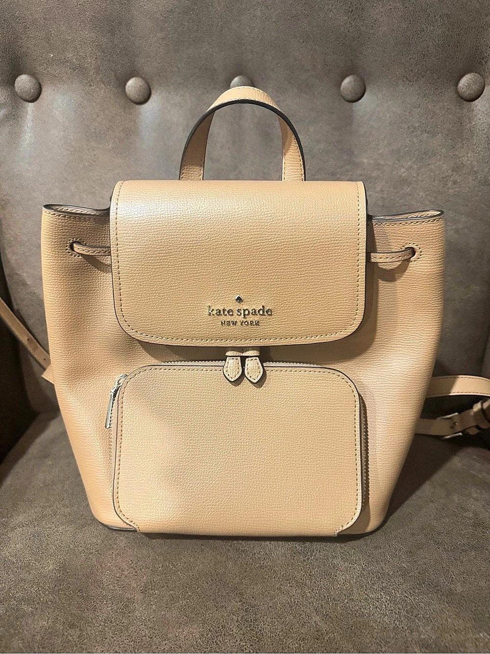 Kate Spade Darcy Medium Flap Backpack Brown